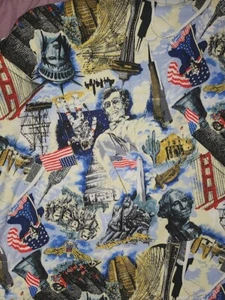7.16 sy cloth bundlet USA National parks, monuments, American history fabric - Picture 1 of 8