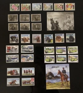 JERSEY 2013, 16 COMMEMORATIVE MINT STAMP ISSUES + 7 MINIATURE SHEETS - Picture 1 of 3