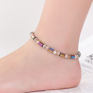 Magnetic Anklet Bracelet Therapy Weight Loss Arthritis Health Pain Relief Women