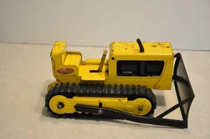 Vtg Tonka U.S.A. 9" Yellow and Black Construction Bulldozer Tractor - Barn Find - Picture 1 of 9