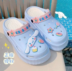 Sanrio Kuromi Women Slipper Cinnamoroll Sandals Clogs Slippers Kitty Beach shoes - Picture 1 of 8