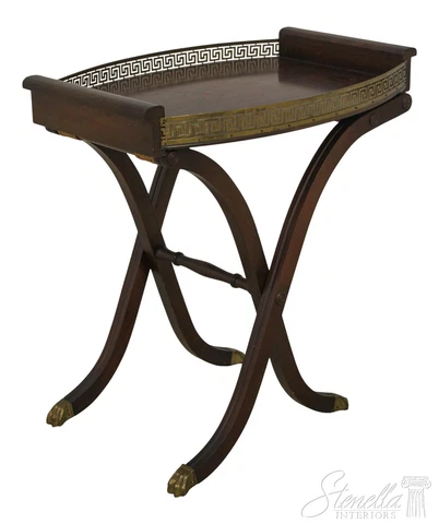 F59341EC: FERGUSON Regency Style Vintage Tray Top Server Table Cover
