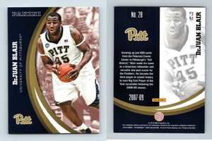 DeJuan Blair #28 Pittsburgh Panthers Collegiate 2016 Panini Trading Card