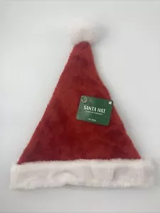 Christmas Hat Santa Xmas Plush Fur Cap for Adults Unisex Cosplay Holiday Party - Picture 1 of 9