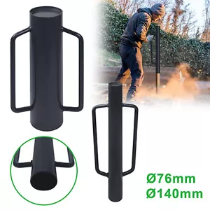Pfahlramme Handramme für Pfosten Ø76mm Ø140mm Stahl Pfostenramme Zaunpfahlramme - Bild 1 von 14