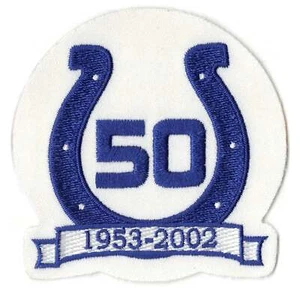 2002 Indianapolis Colts 50th Anniversary Logo Patch - Bild 1 von 1