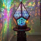 Moroccan Mosaic Bohemian Starry Sky Colorful Table Bedside Lamp Light Lampshade