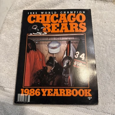 Chicago Bears Anuario 1986 Campeones del Mundo 1985 Walter Payton Foto 1 de 4