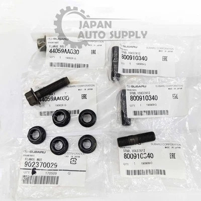 KIT DE MONTAJE DE PERNO Y TUERCA TURBO ORIGINAL SUBARU IMPREZA WRX STI LEGACY OEM Foto 1 de 2