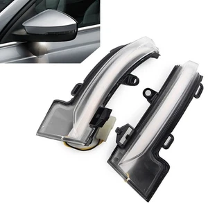 Fit Skoda Octavia MK3 13-18 LED Dynamic Turn Signal Sequential Side Mirror Light - Picture 1 of 7