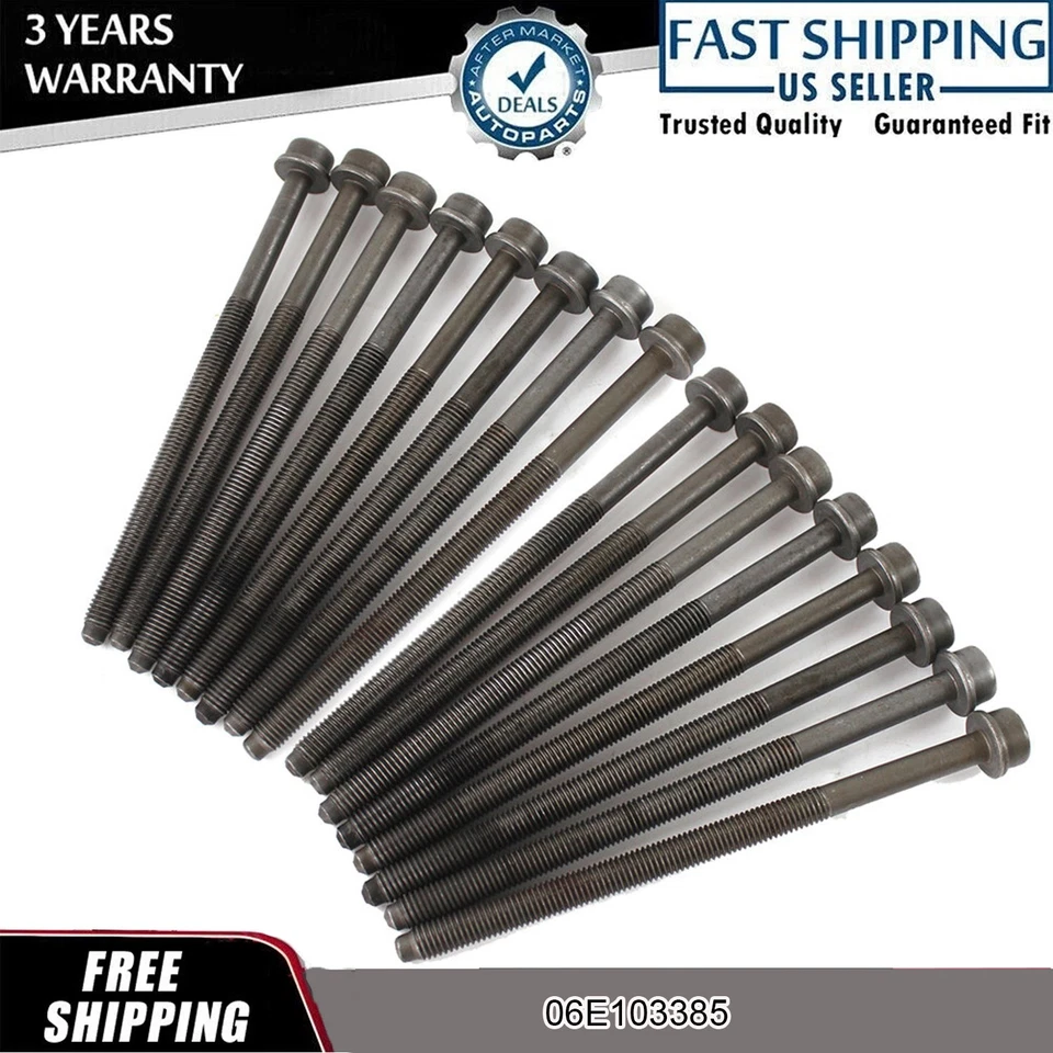 Juego de 16 pernos de culata de motor para Audi Q7 S5 Q5 A6 A7 A8 Quattro 3,0 L V6 Foto 1 de 4