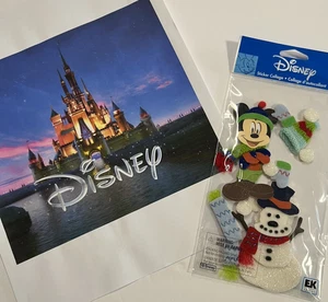 Disney-Stickers--New And Unopened-Mickey Mouse Snowman Collage - Picture 1 of 3