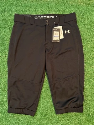 Under Armour Girls Softball Baseball Pants - Black  #1375667 Size Youth  XL - Image 1 of 4