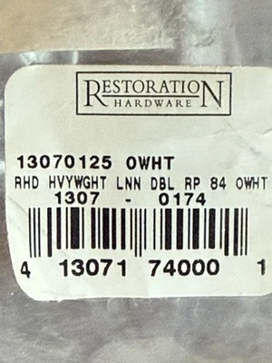 Cortina belga texturizada peso pesado hardware de restauração US$ 760 100x84 - Imagem 1 de 3