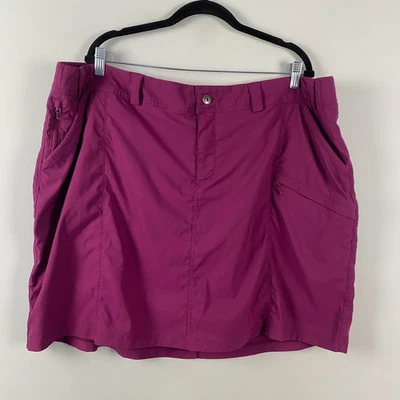 Duluth Trading Dry on the Fly Skort Talla 24W Rosa Bolsillos Carga Foto 1 de 4