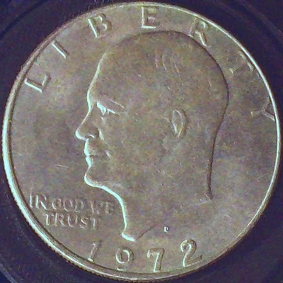 1972 P DÓLAR DE FERRO CIRCULADO - Imagem 1 de 3