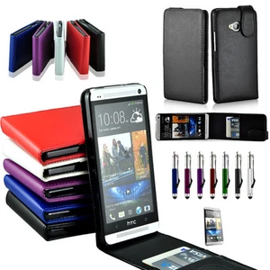 Flip Leather Case Cover For HTC ONE M7 810e - Picture 1 of 1