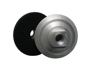 3" Hook and Loop Backing Pad, Aluminum, Rigid, 5/8"-11 Thread - Picture 1 of 1