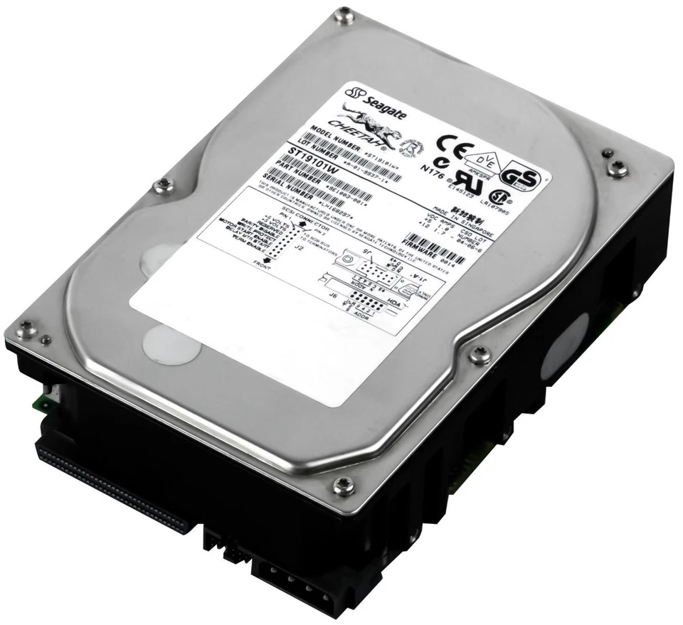 Hard Drive Seagate Cheetah 9 ST19101W 9.1GB 10000RPM SCSI 512KB U160 3.5" - Image 1 of 3