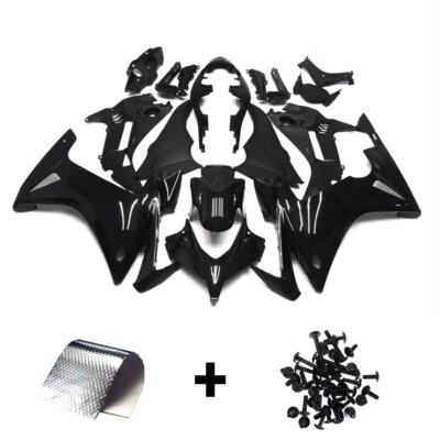 Kit de carenados negro brillante para carrocería de inyección Honda CBR500R 13 14 15 2013-2015 Foto 1 de 4