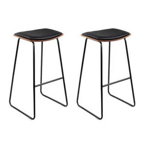 Artiss Bar Stools Kitchen Counter Stools Metal Chairs x2 - Picture 1 of 9