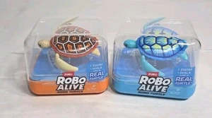 2 Pack of New Zuru Robo Alive Robo Turtle Robotic Swimming Turtle Multi-Color - Picture 1 of 4