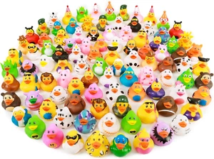100 Pack Rubber Duck for Jeeps Ducking - 2.3 Inch Bulk Floater Duck for Kids, - Picture 1 of 12