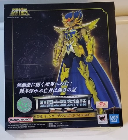 IN STOCK Bandai Saint Seiya Gold Cloth Myth EX Cancer Deathmask Revival Ver Cover