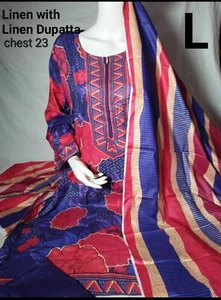 Linen Dress Large/Xl size . Chest size 46 (23) - Picture 1 of 1
