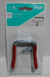 Lot of 6 New N188-009 Double Hook Hangers, 2-3/4", For Wall Mount Shovel Rake - Picture 1 of 3