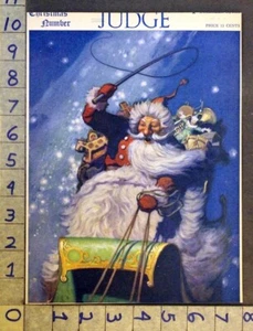 1921 NC WYETH SANTA CLAUS CHRISTMAS SLEIGH DELIVER GIFT JUDGE ART COVER FC2373 - Picture 1 of 1