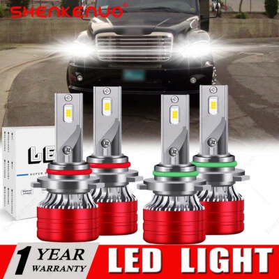 Combo de faros LED 6000K bombillas altas/bajas F5B para Freightliner M2 100 106 112 Foto 1 de 4