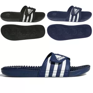 Adidas Mens Sliders Adissage Slides Massage Footbed Beach Pool Shoes - Picture 1 of 14