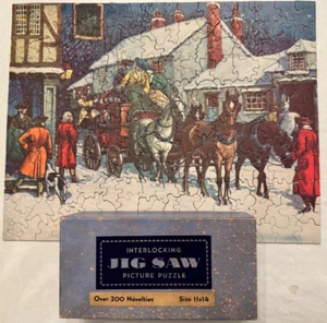 Seghetto alternativo ad incastro puzzle palco allenatore cavalli inverno 200 + pezzi azienda 11x14 - Foto 1 di 3