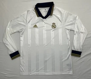 Adidas Real Madrid 2019 2020 Football Jerset Long Sleeve Soccer Shirt Sz L GREAT - Picture 1 of 18