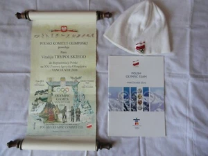 Olympic 2010 Vancouver NOC Poland Certificate Invitation pin - Picture 1 of 11