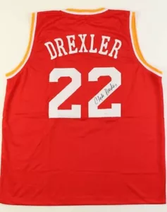 Clyde Drexler Signed Houston Rockets Jersey (JSA) - Picture 1 of 3