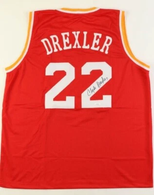 Clyde Drexler Signed Houston Rockets Jersey (JSA) - Image 1 of 3