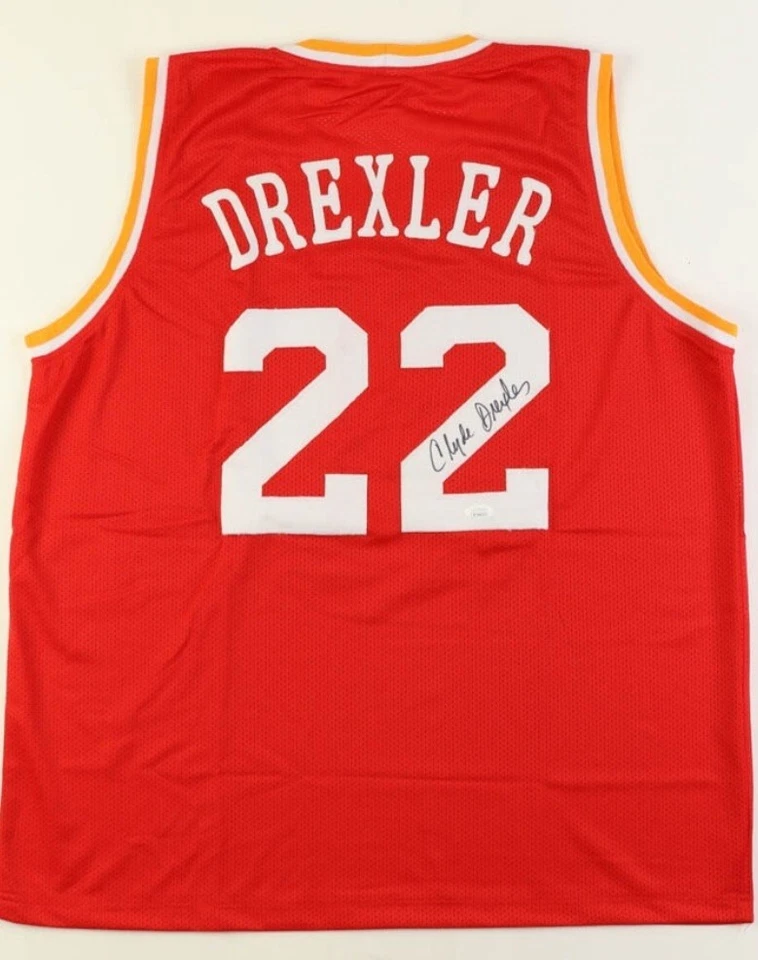 Clyde Drexler Signed Houston Rockets Jersey (JSA) - Image 1 of 3