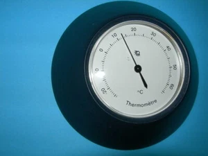 Thermomètre Bois, rond, Très DESIGN, marque BAROSTAR 903B72T, neuf - Foto 1 di 1