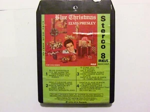 Blue Christmas Elvis Presley Stereo 8 Track Tape Cartridge 1976 Rock Music - Picture 1 of 3