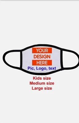 Face Mask custom PHOTOGRAPH  Face Cover Washable Reusable personalized PHOTO - Image 1 of 4