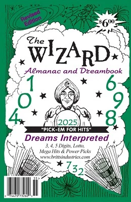 2025 The Wizard Almanac - Dream Book - Lottery Book - Numerology Book - Lottery