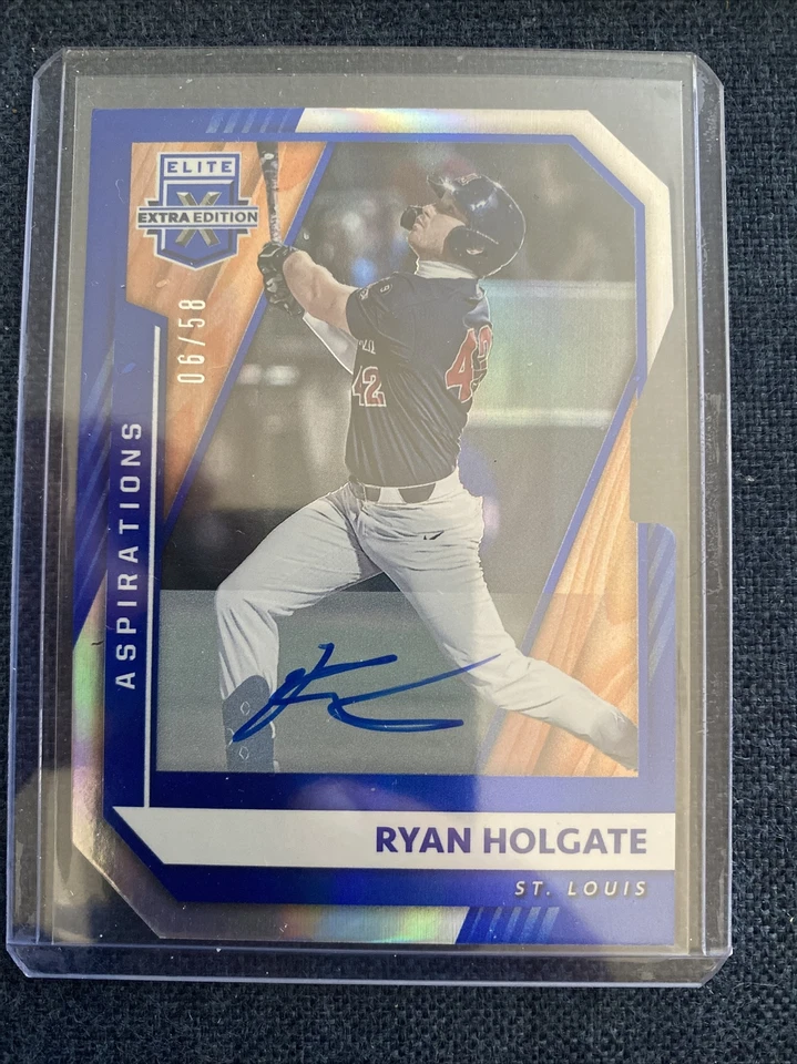 2021 Elite Extra Edition Signatures Ryan Holgate Aspirations Die Cut Ser#6/58  - Image 1 of 1