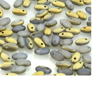 Rizo, Ópalo Blanco Ámbar Mate, 2.5x6mm, 7g (app 98-100 cuentas) (rz43) - Imagen 1 de 1