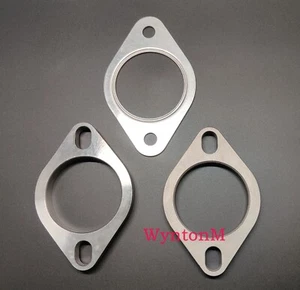DOS BRIDAS de acero inoxidable 304 de escape de 2,5" OD con junta de aluminio - Imagen 1 de 4