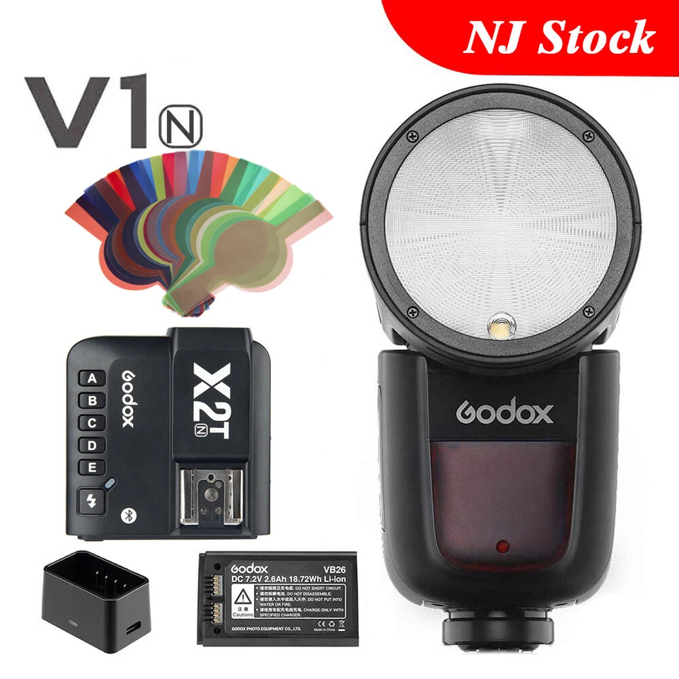 Godox V1-N Camera Flash Speedlite X2T-N Bluetooth Transmitter For Nikon D850 D90