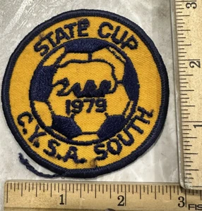 C.Y.S.A. Toppa calcio giovanile vintage 1979 South State Cup California - Foto 1 di 2