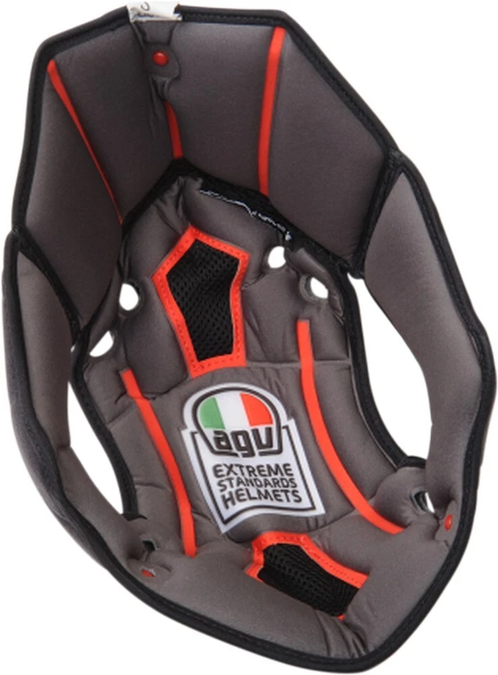 AGV Corsa-17 Helmet Top Inner Liner Pad Gray/Orange - Image 1 of 1
