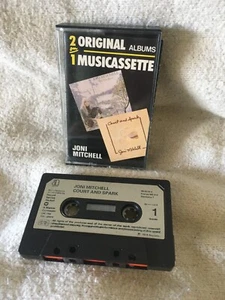 Joni Mitchell Court And Spark For The Roses Cassette Tape 2 On 1 Asylum Records - Picture 1 of 4